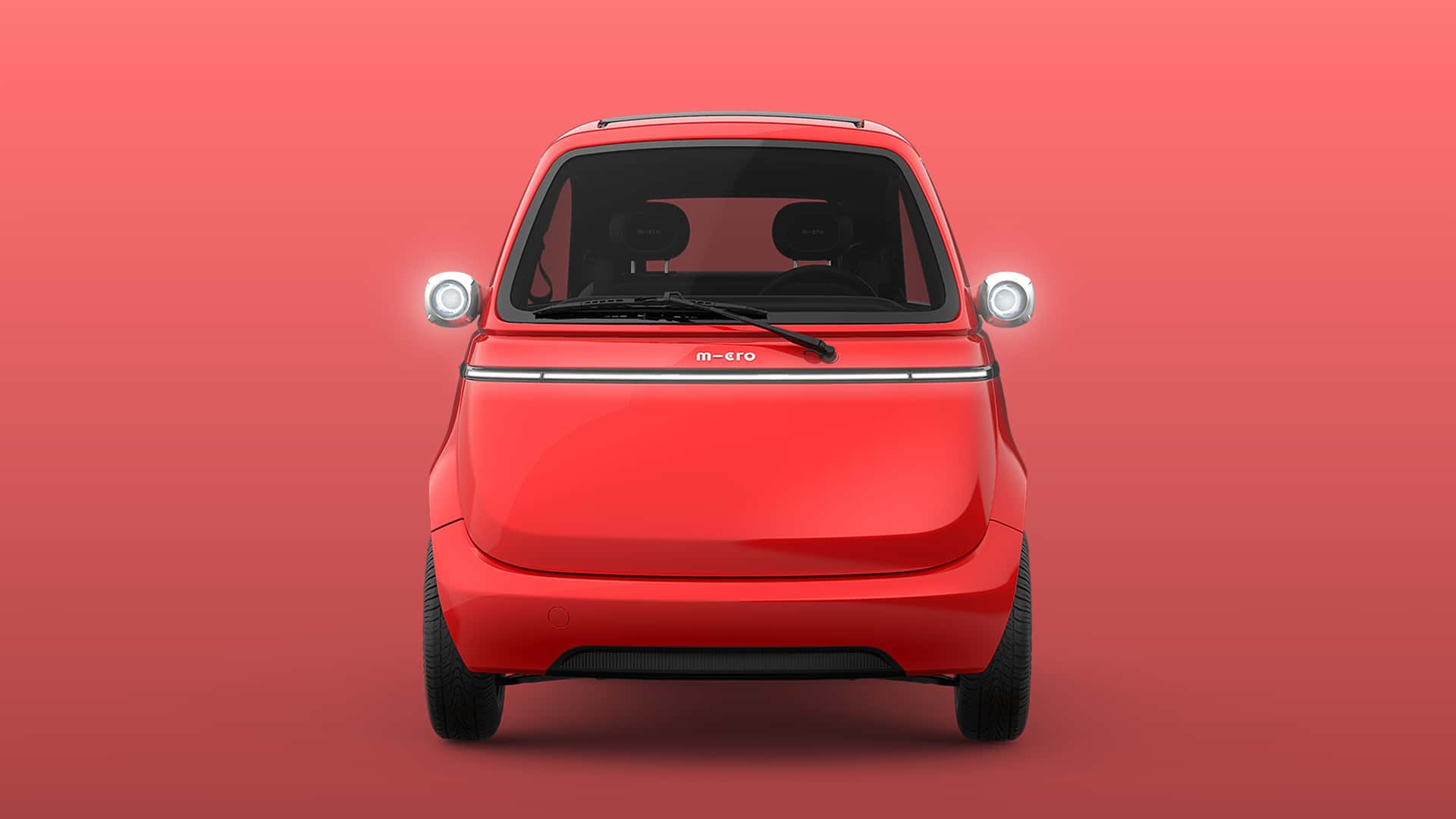 Интерьер Microlino в красном