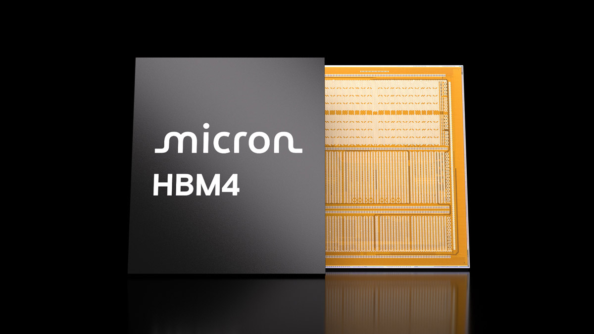 Зображення нового покоління пам'яті HBM4 від Micron.