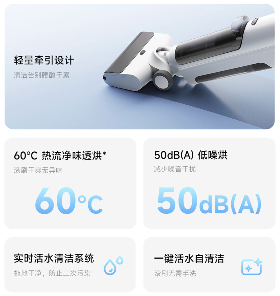 Деталі конструкції Mijia Wireless Floor Cleaner 5C