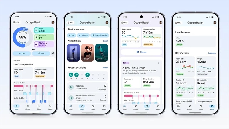 Інтерфейс Google Health Coach