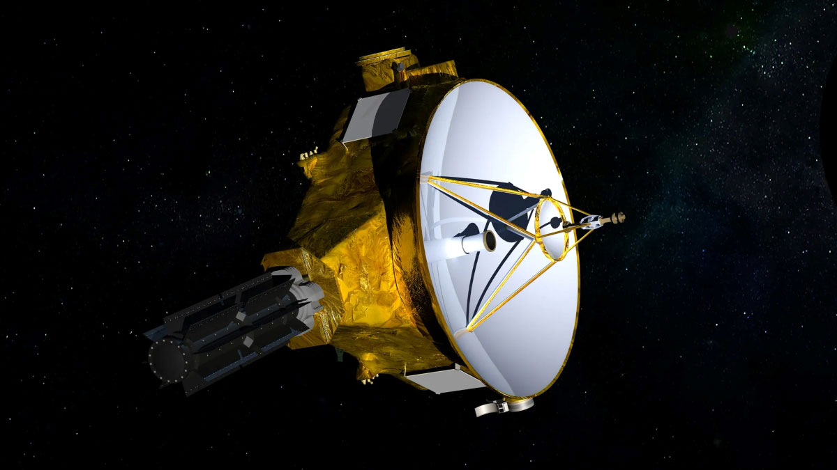 Иллюстрация станции New Horizons в глубоком космосе