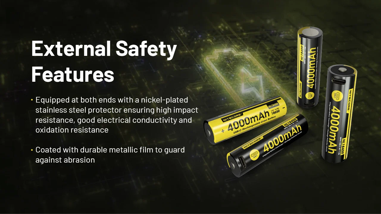 Акумулятор Nitecore NL1840R у середовищі використання