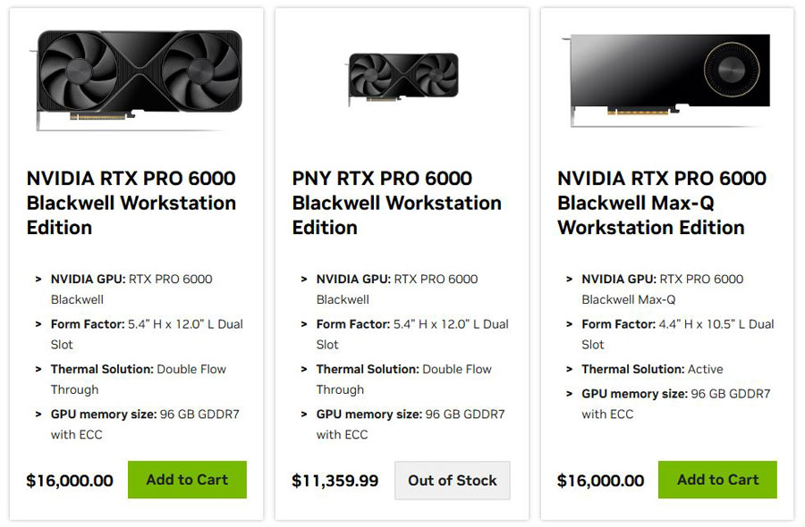 NVIDIA RTX PRO 6000 Blackwell Workstation Edition