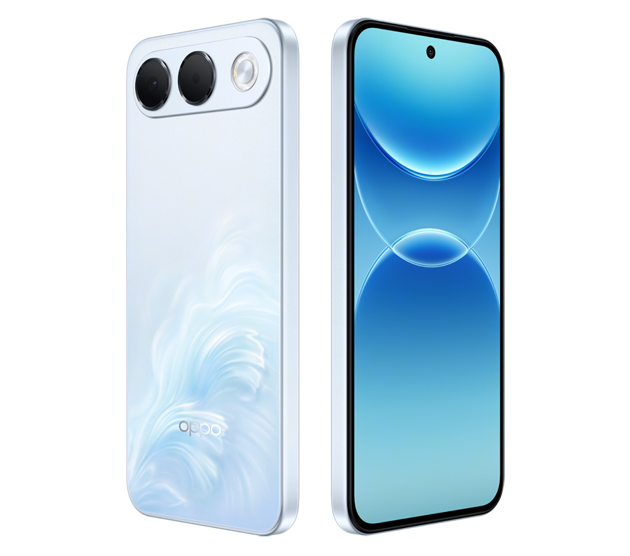 Oppo A7 Pro smartphone in various positions