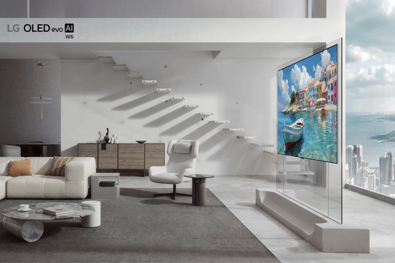 LG OLED evo W6 телевизор на выставке CES 2026