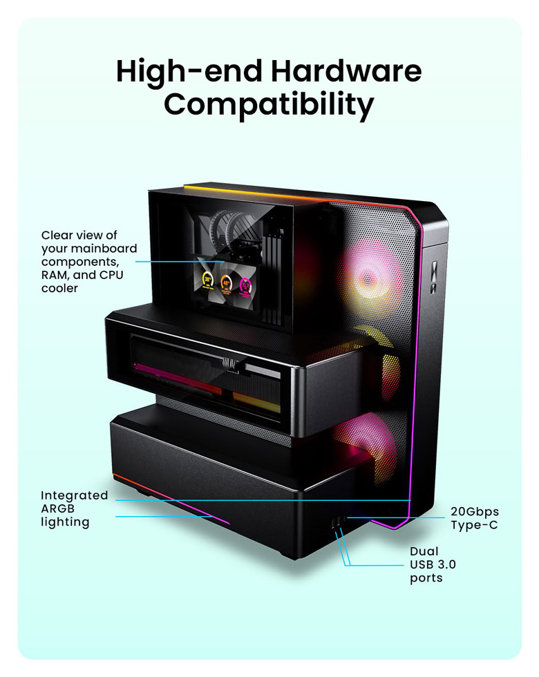Phanteks EX5 Max бічна панель