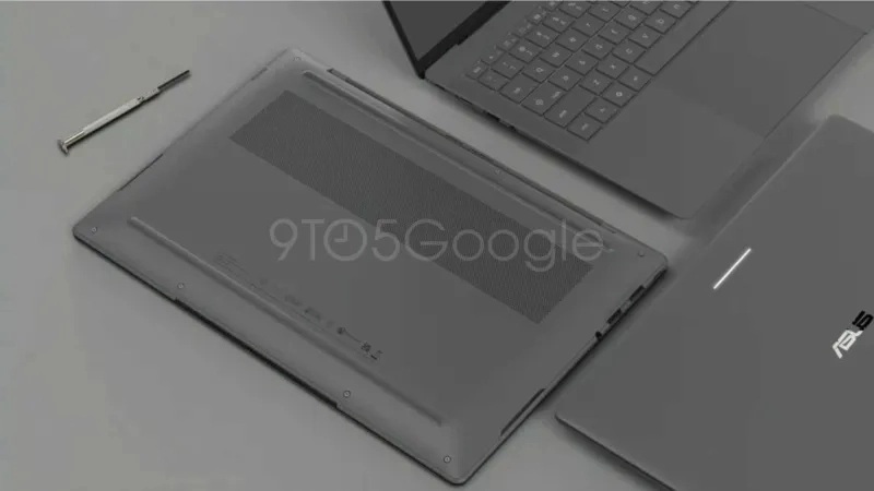 Світловий індикатор і кнопка AI на Asus Googlebook