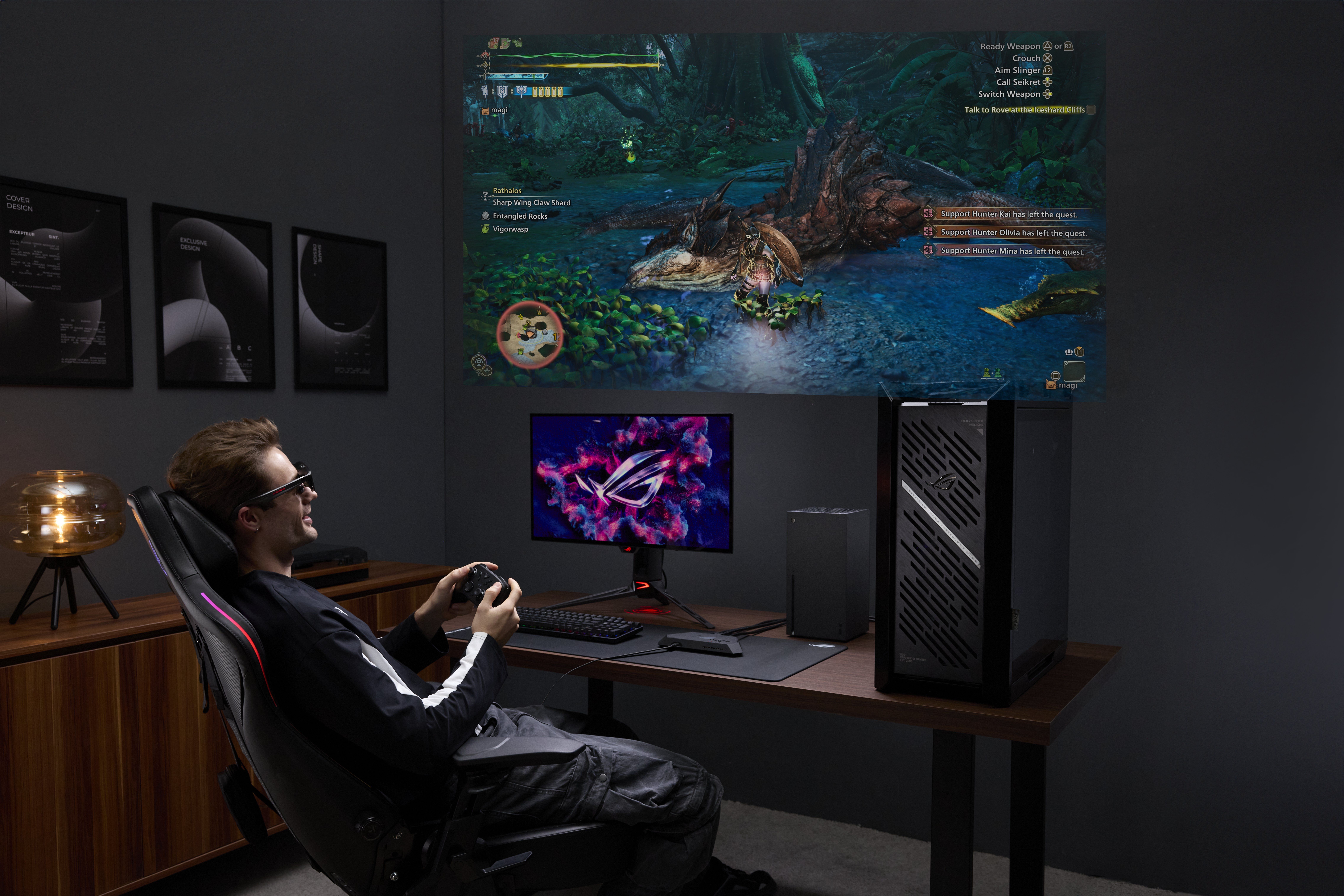 ROG XREAL R1 зі стійкою ROG Control Dock