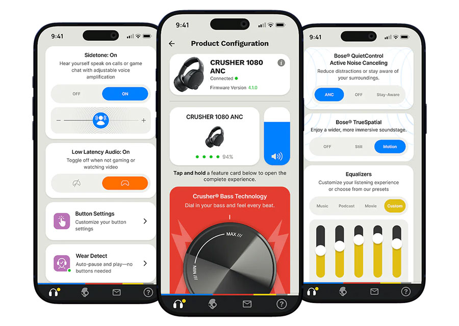 Додаток для налаштування звуку Skullcandy Crusher 1080 ANC