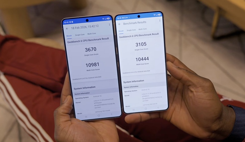 Результаты тестов Snapdragon 8 Elite Gen5 vs Exynos 2600 в Geekbench