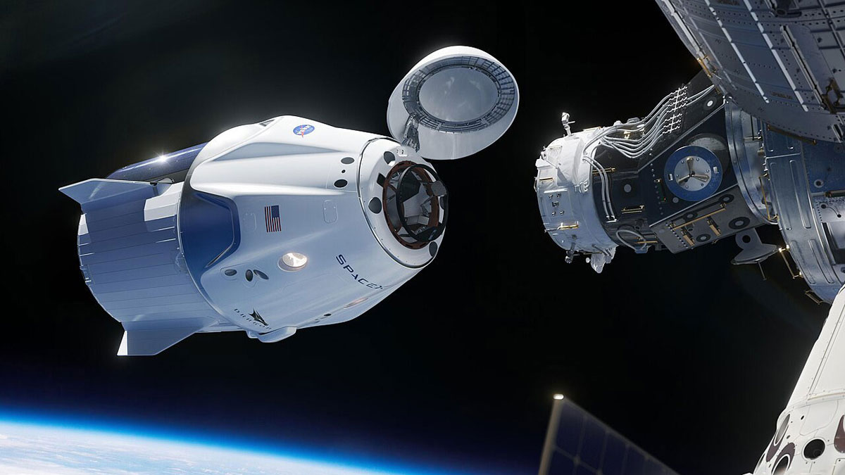 Ілюстрація SpaceX про капсулу Crew Dragon