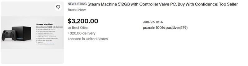 Steam Machine на eBay