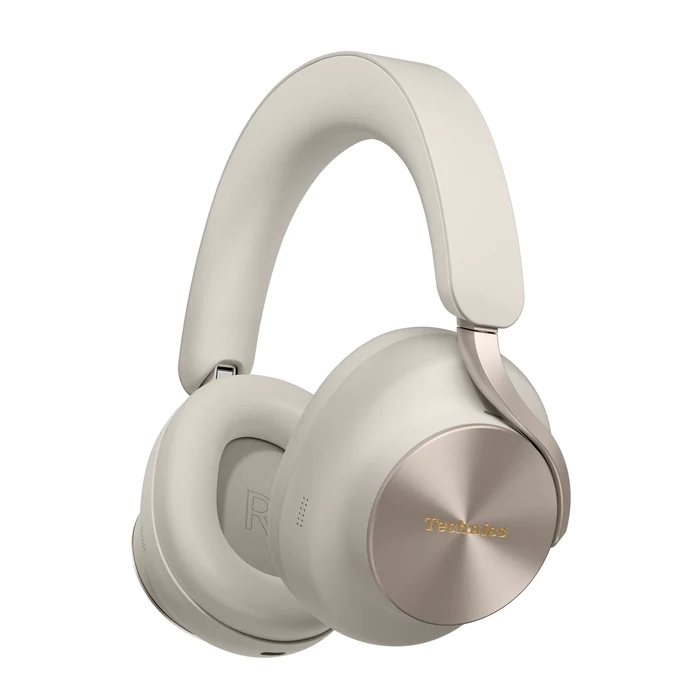 Бічний вигляд білих навушників Technics EAH-A1000