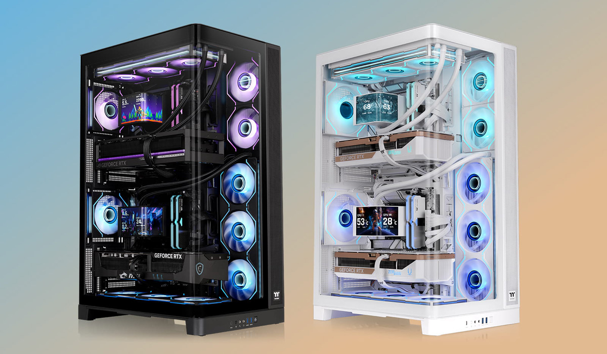 Le CAPO X en versions blanche et noire. Illustration : Thermaltake