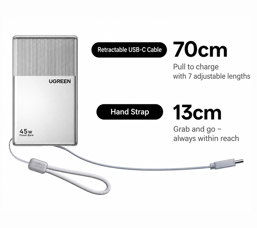 Ugreen P7 Power Bank rear view