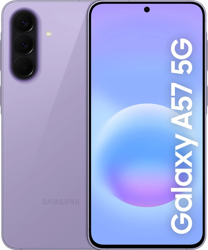 Galaxy A57 in Awesome Lilac color