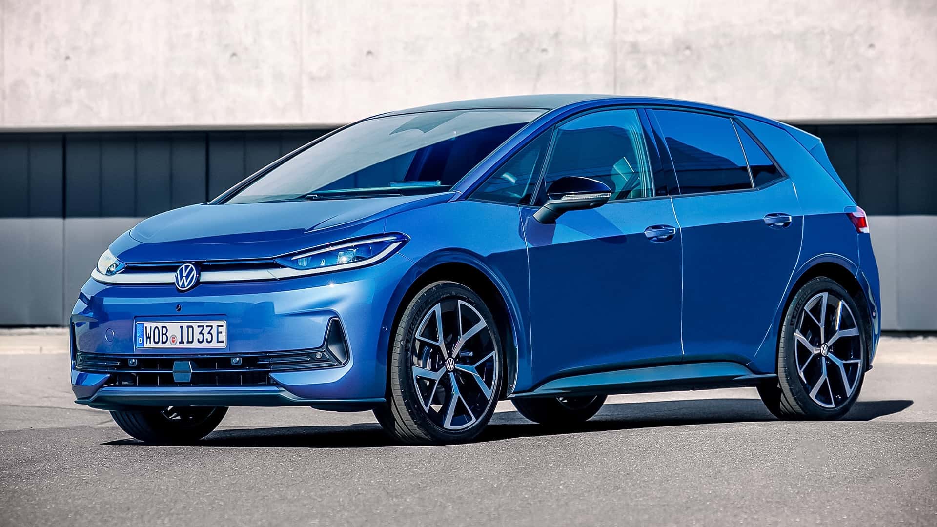 Volkswagen ID.3 Neo 2026 передній вигляд тестового автомобіля