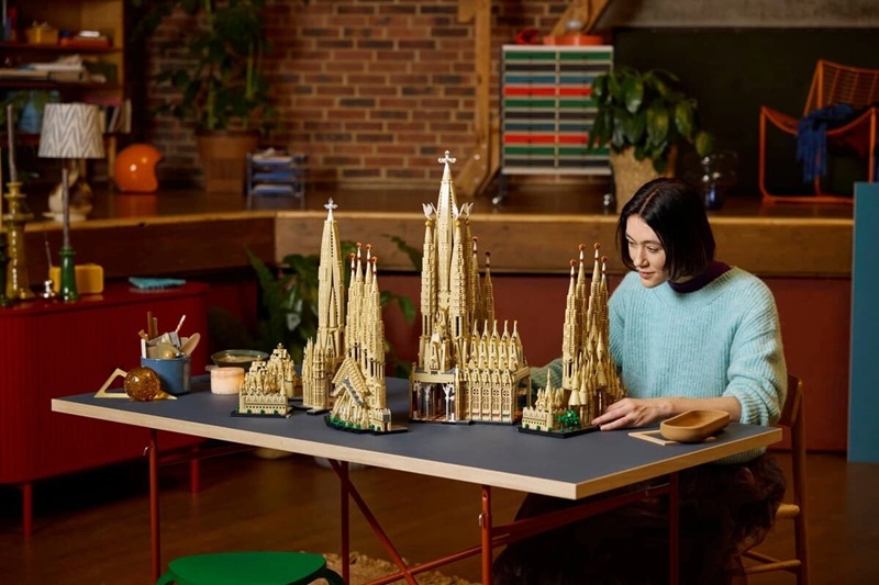 Ближайший план LEGO Sagrada Familia