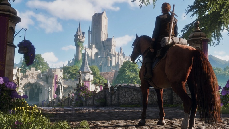Bowerstone, Albion's capital city, as shown in the Gamescom 2026 Fable demo.